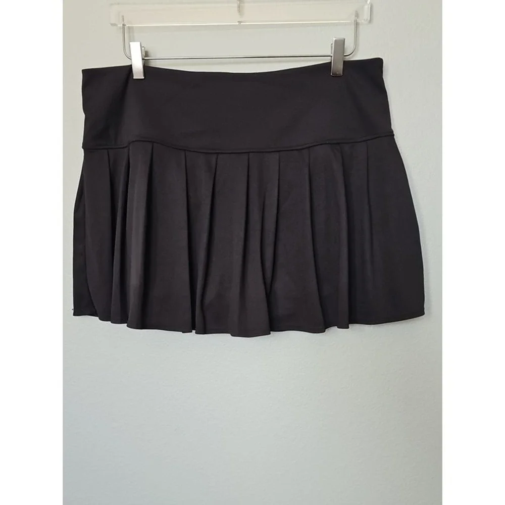 Love & Sports Pleated Tennis Skort Athleisure Activewear XXXL 22 Black